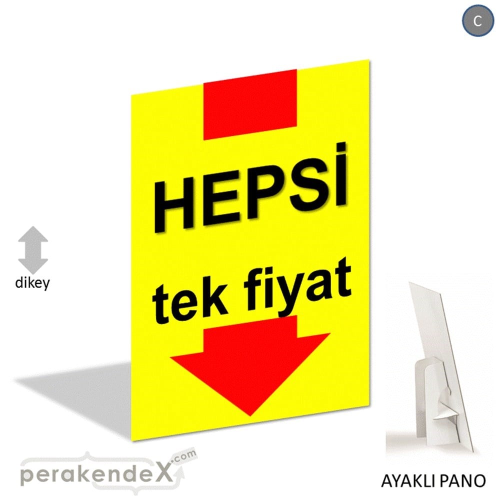 hepsi tek fiyat AYAKLI REKLAM PANOSU -dikdörtgen,tek yön baskı