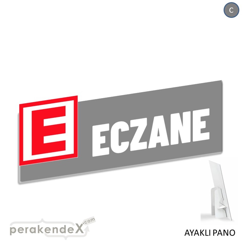 Eczane Yazısı KARTON AYAKLI POSTER,  PANO (BANNER) -dikdörtgen,tek yön baskıkarton ayaklı poster,  pano