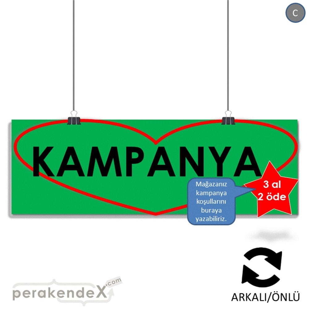 yıldızlı kampanya  SERT PLASTİK POSTER,  AFİŞ (BANNER) -dikdörtgen,çift yön baskı
