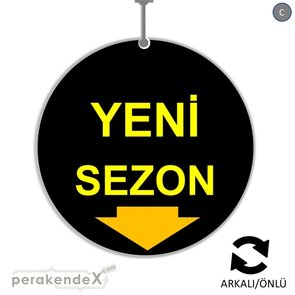 yeni sezon * DÖNKARTI -oval,çift yön baskı