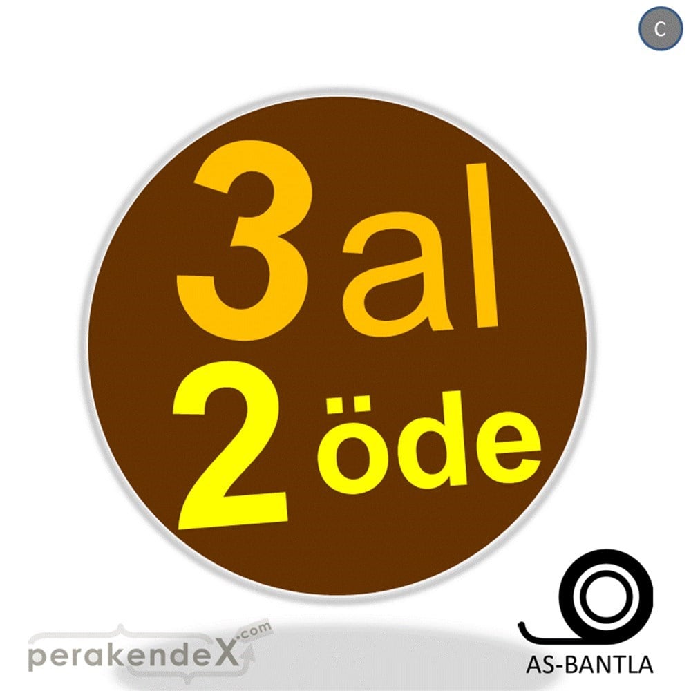 3 al 2 öde SERT PLASTİK POSTER -oval,tek yön baskı