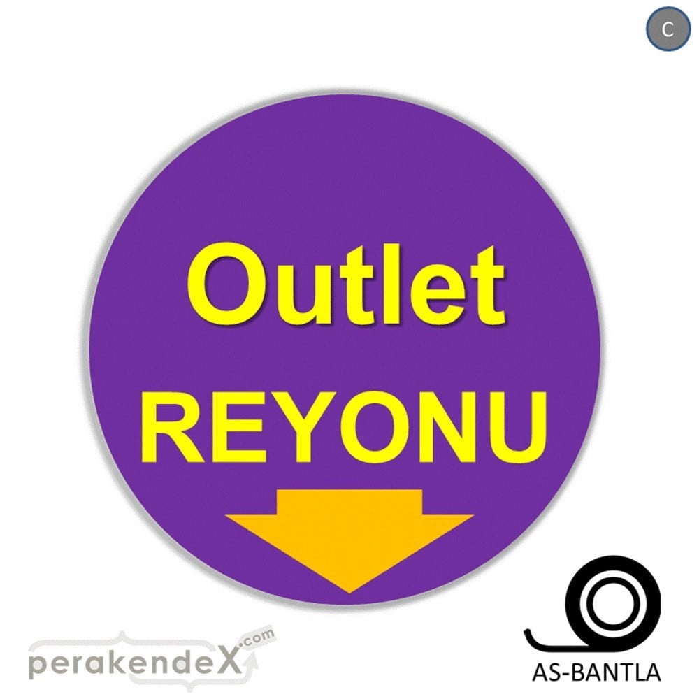 outlet reyonu SERT PLASTİK POSTER -oval,tek yön baskı