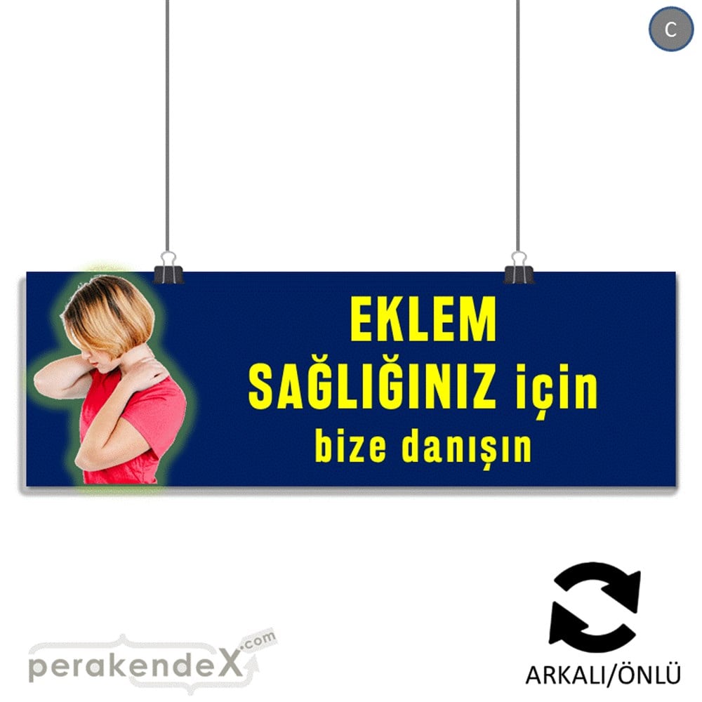 Eklem Sağlığınız İçin Bize Danışın SERT PLASTİK POSTER,  AFİŞ (BANNER) -dikdörtgen,çift yön baskı