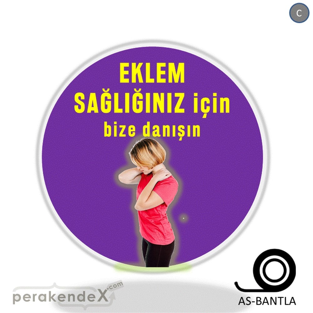 Eklem Sağlığınız İçin Bize Danışın SERT PLASTİK POSTER,  AFİŞ -oval,tek yön baskı