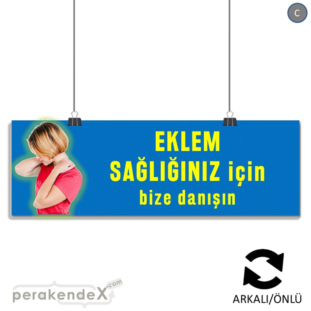 Eklem Sağlığınız İçin Bize Danışın SERT PLASTİK POSTER,  AFİŞ (BANNER) -dikdörtgen,çift yön baskı