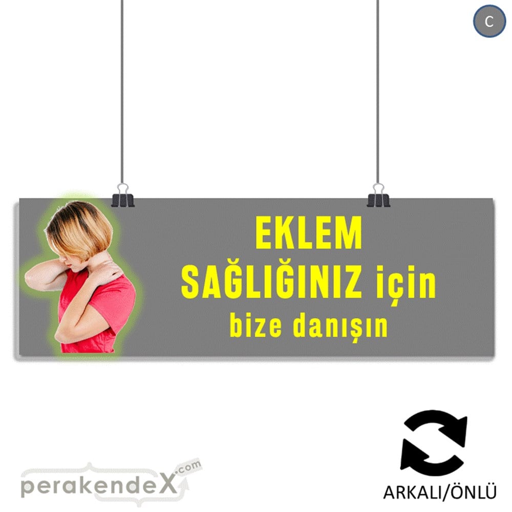 Eklem Sağlığınız İçin Bize Danışın SERT PLASTİK POSTER,  AFİŞ (BANNER) -dikdörtgen,çift yön baskı