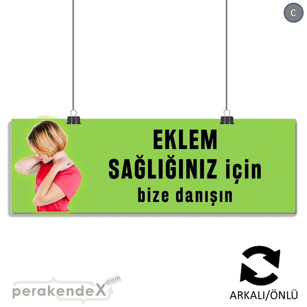 Eklem Sağlığınız İçin Bize Danışın SERT PLASTİK POSTER,  AFİŞ (BANNER) -dikdörtgen,çift yön baskı