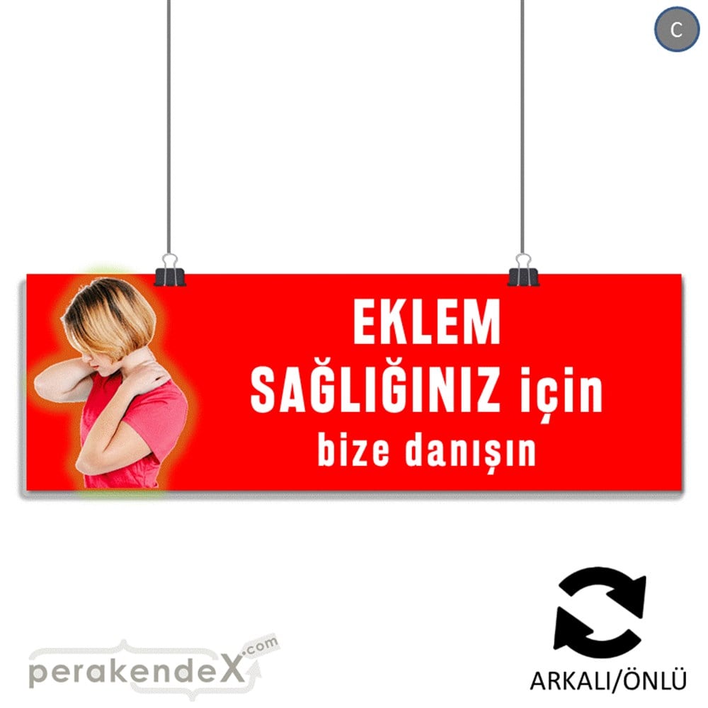 Eklem Sağlığınız İçin Bize Danışın SERT PLASTİK POSTER,  AFİŞ (BANNER) -dikdörtgen,çift yön baskı