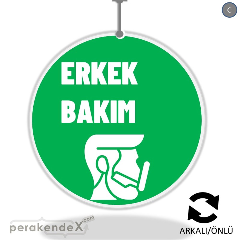 Erkek Bakım Ürün Çeşitleri DÖNKART -oval,çift yön baskıdön-kart