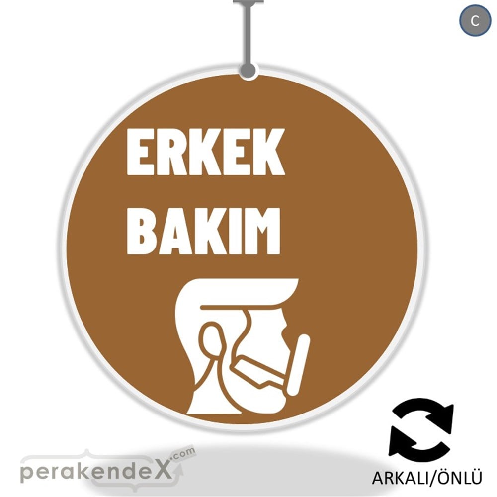 Erkek Bakım Ürün Çeşitleri DÖNKART -oval,çift yön baskıdön-kart