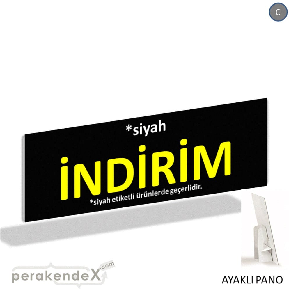 etiket rengine göre indirim AYAKLI REKLAM BANNER -dikdörtgen,tek yön baskı