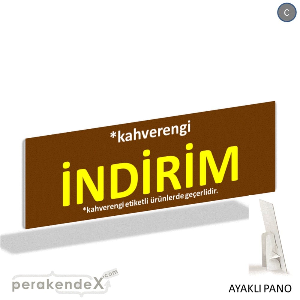 etiket rengine göre indirim AYAKLI REKLAM BANNER -dikdörtgen,tek yön baskı