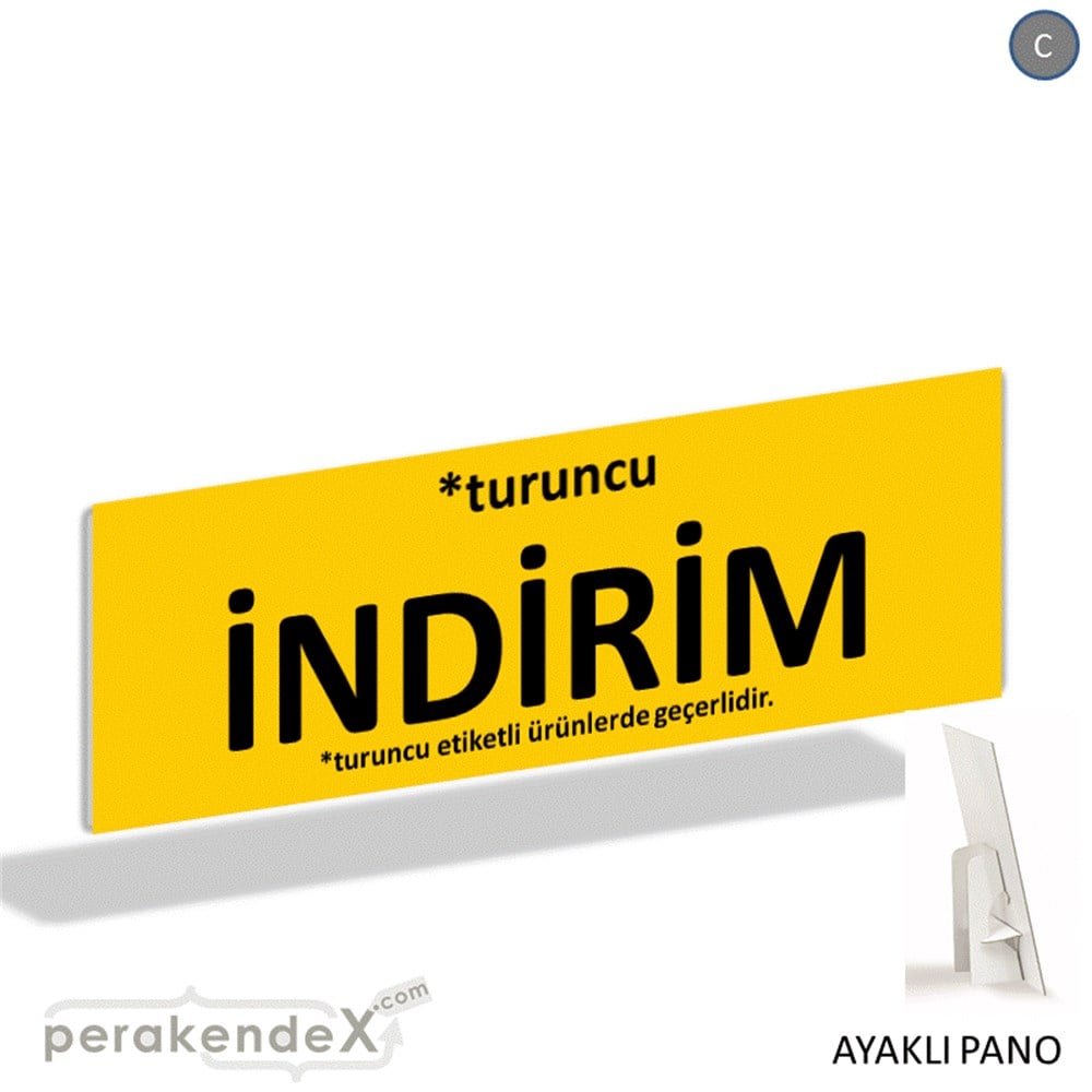 etiket rengine göre indirim AYAKLI REKLAM BANNER -dikdörtgen,tek yön baskı
