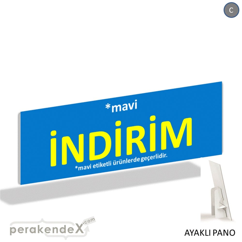 etiket rengine göre indirim AYAKLI REKLAM BANNER -dikdörtgen,tek yön baskı