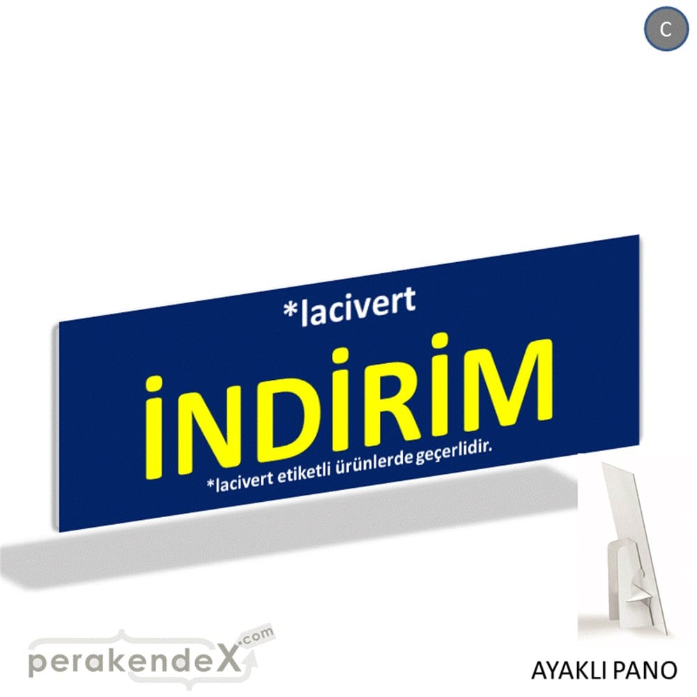 etiket rengine göre indirim AYAKLI REKLAM BANNER -dikdörtgen,tek yön baskı