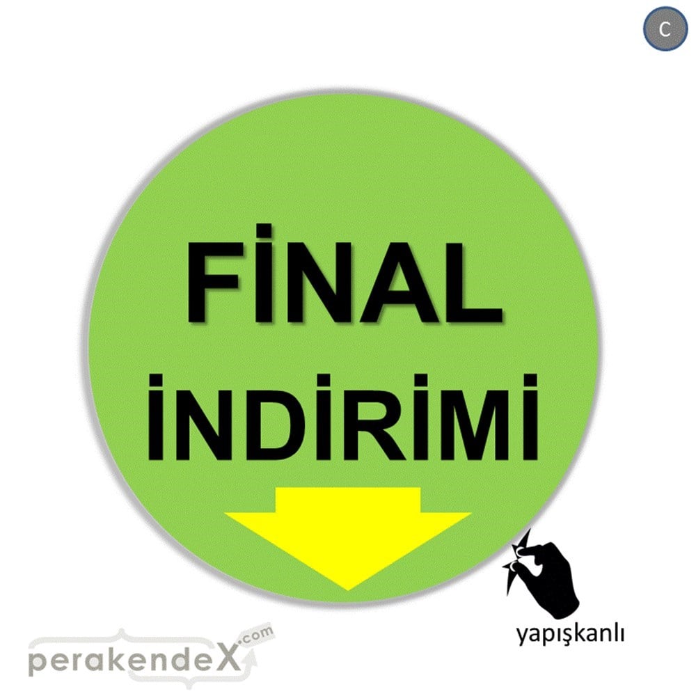 final indirimi CAMA YAPIŞAN FOLYO -oval,tek yön baskı