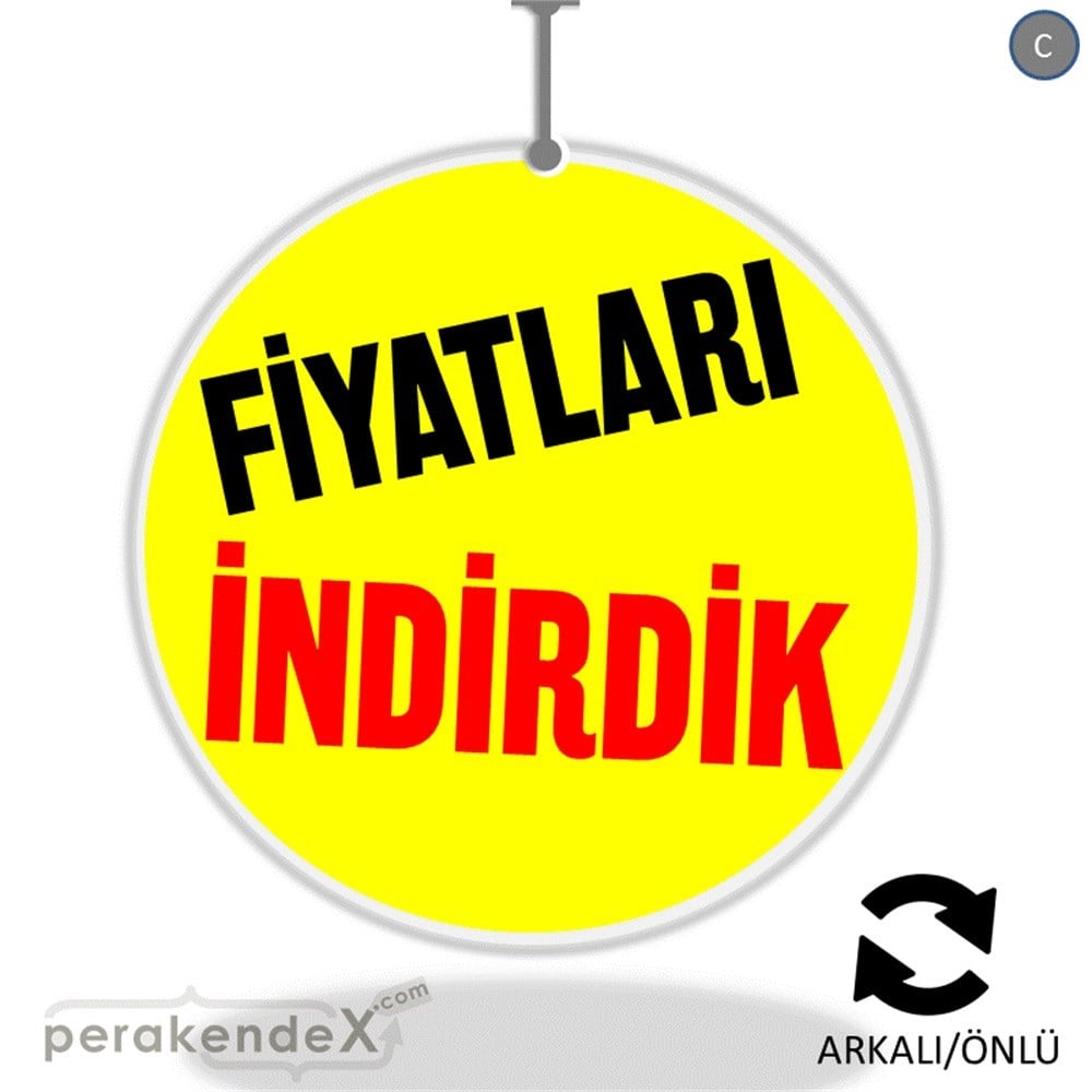 fiyatları indirdik DÖNKARTI -oval,çift yön baskı