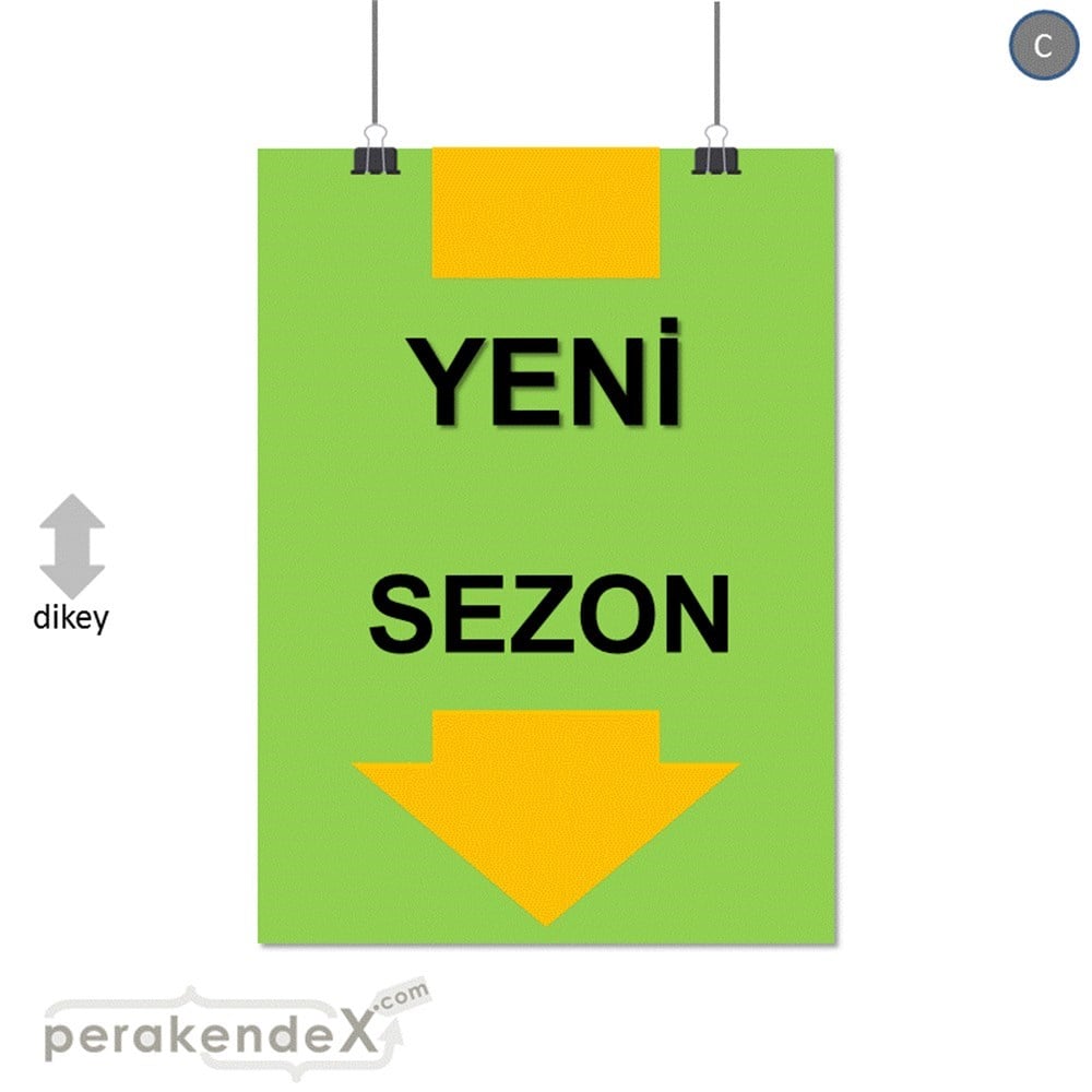 yeni sezon * SERT PLASTİK POSTER -dikdörtgen,tek yön baskı