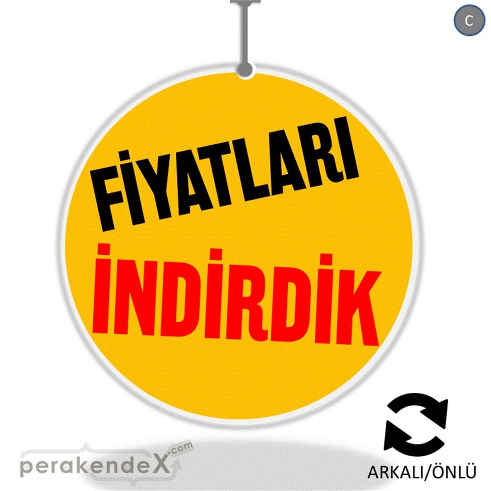 fiyatları indirdik DÖNKARTI -oval,çift yön baskı