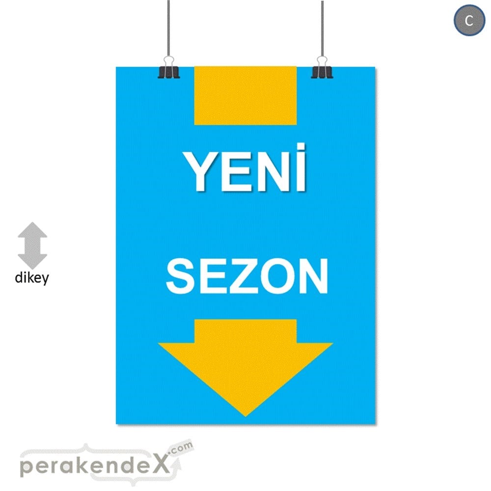 yeni sezon * SERT PLASTİK POSTER -dikdörtgen,tek yön baskı