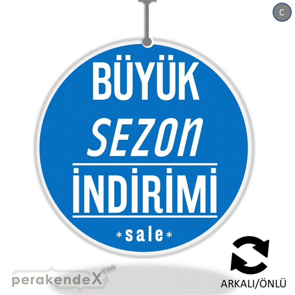 büyük sezon indirimi >sale DÖNKARTI -oval,çift yön baskı