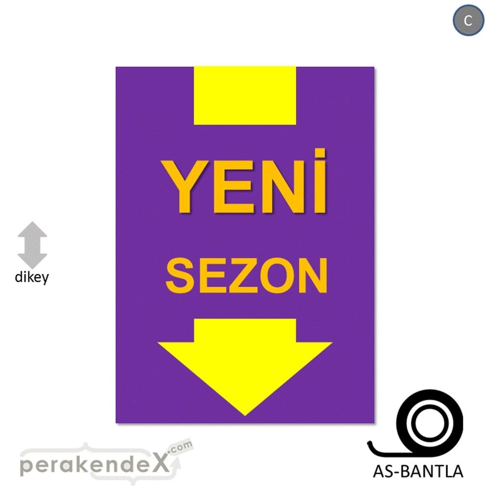 yeni sezon * POSTERİ -dikdörtgen,tek yön baskı
