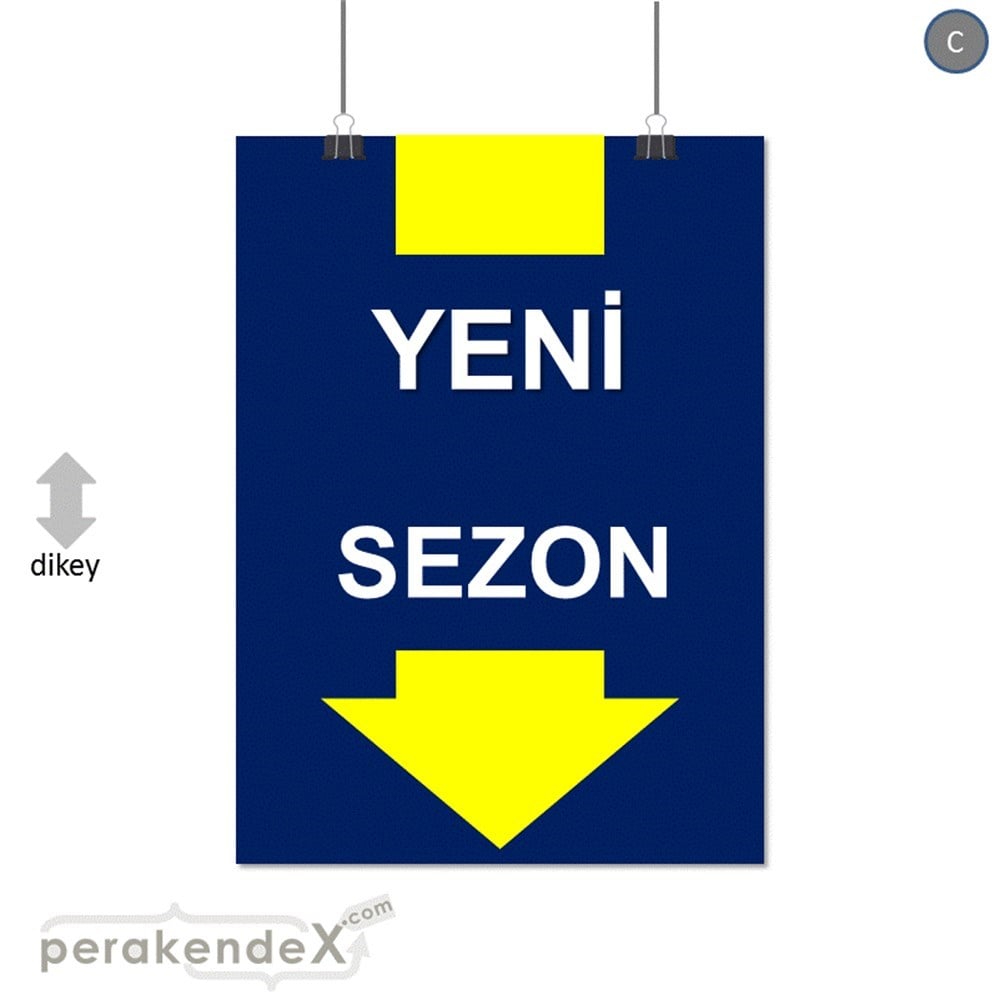 yeni sezon * SERT PLASTİK POSTER -dikdörtgen,tek yön baskı
