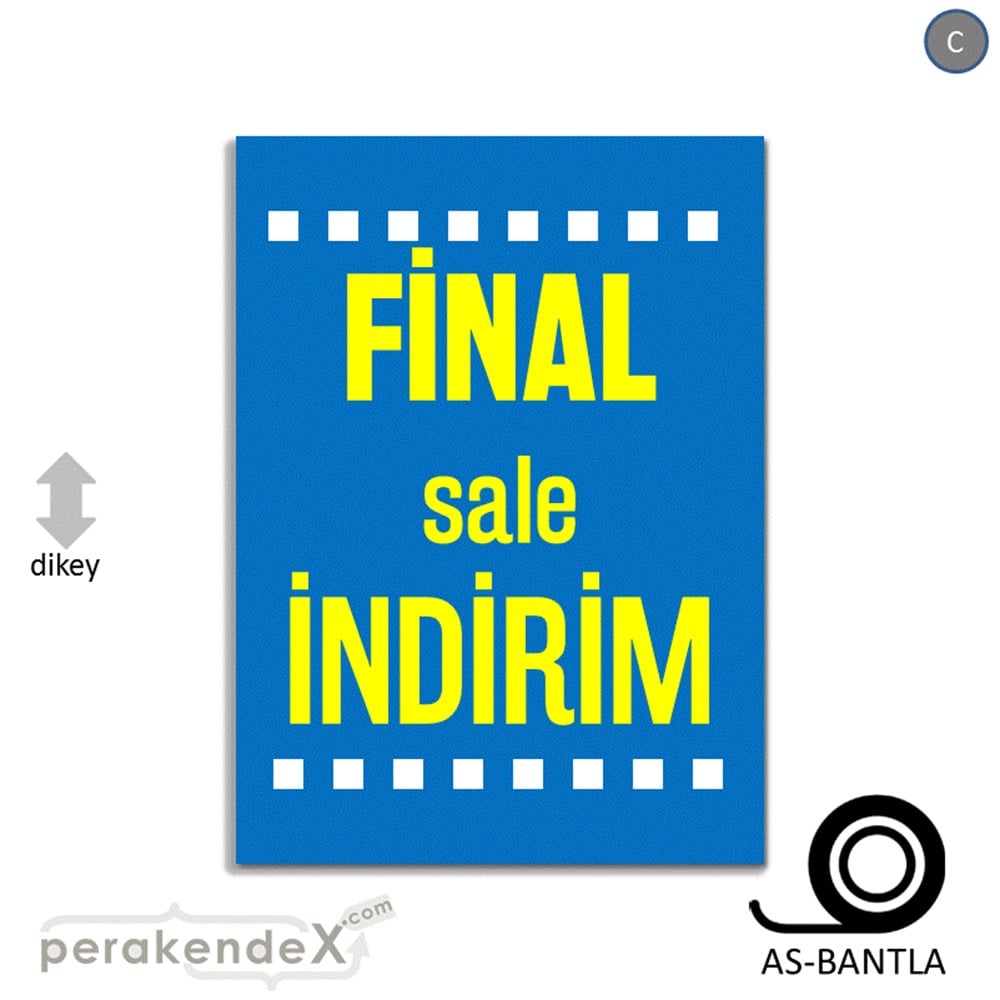 final sale indirim POSTERİ -dikdörtgen,tek yön baskı