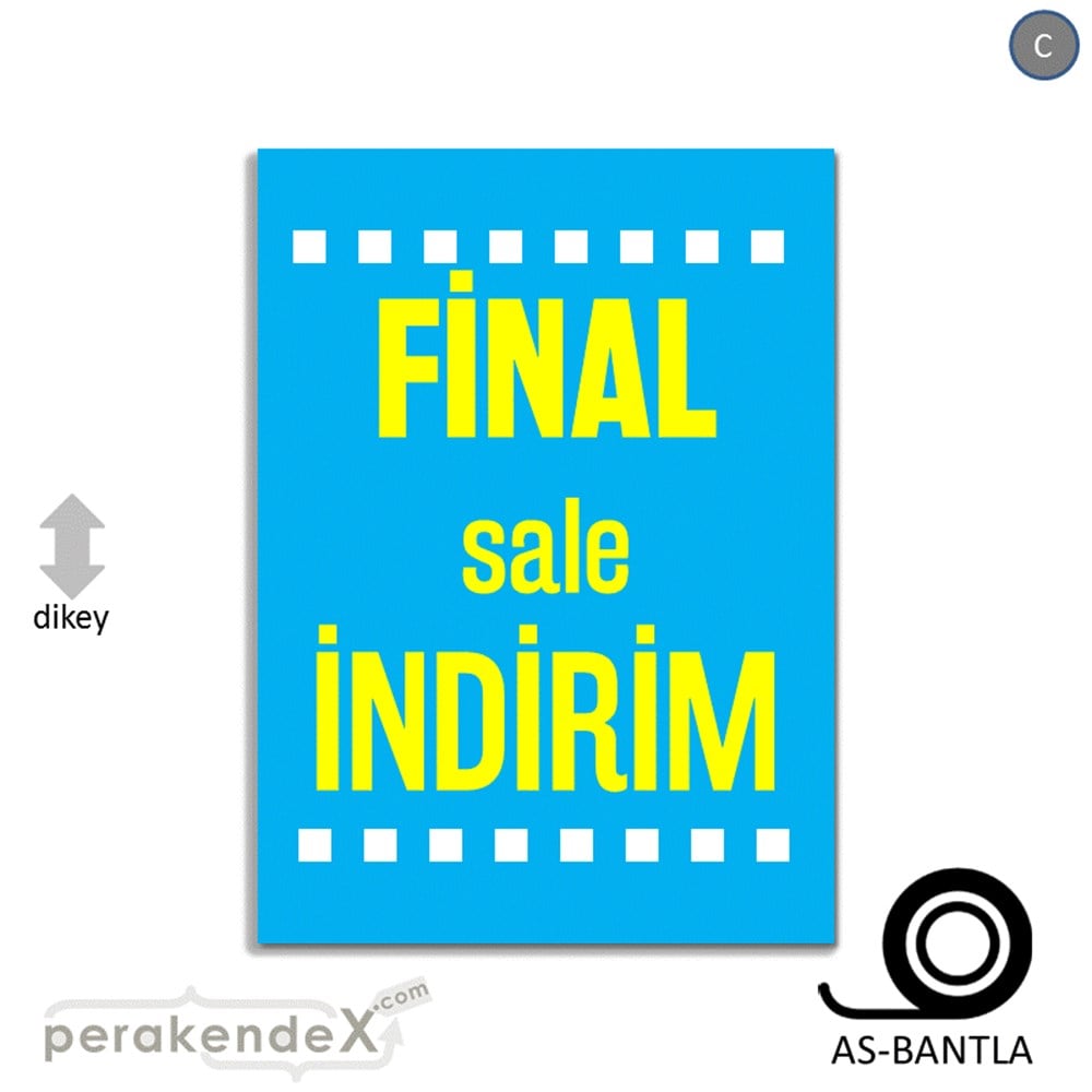 final sale indirim POSTERİ -dikdörtgen,tek yön baskı