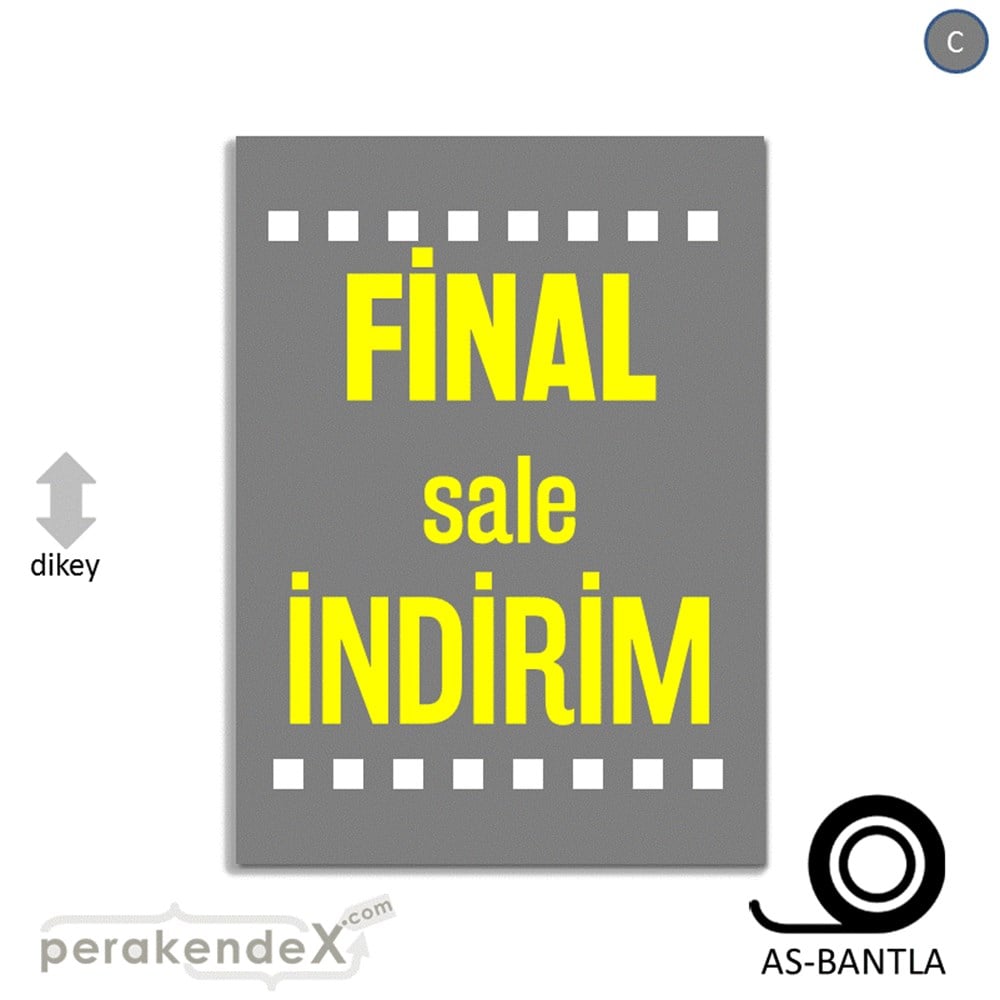 final sale indirim POSTERİ -dikdörtgen,tek yön baskı