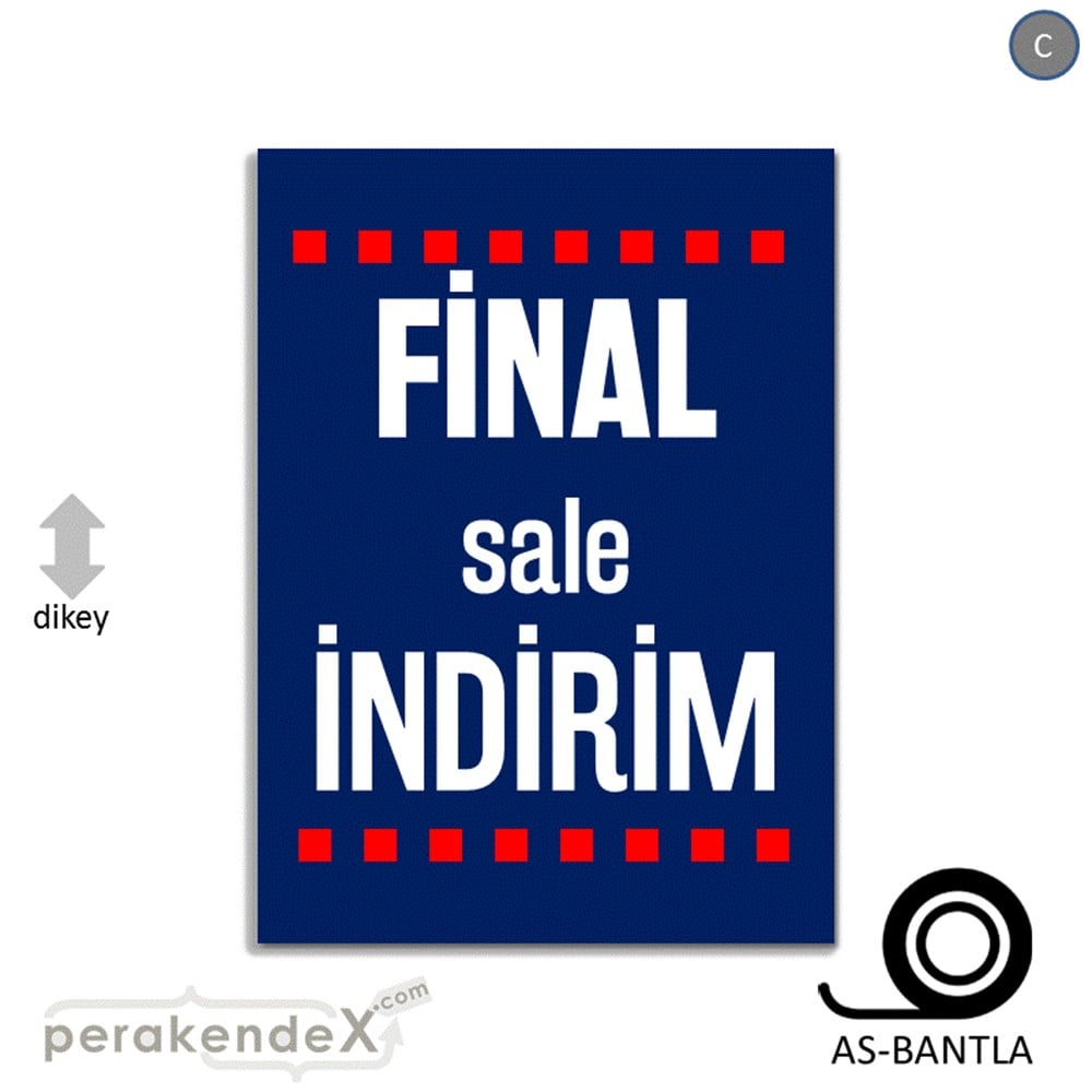 final sale indirim POSTERİ -dikdörtgen,tek yön baskı