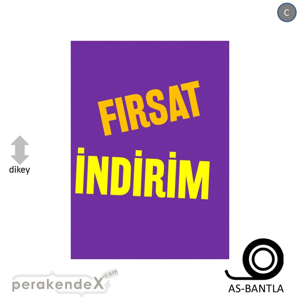 fırsat indirim POSTERİ -dikdörtgen,tek yön baskı