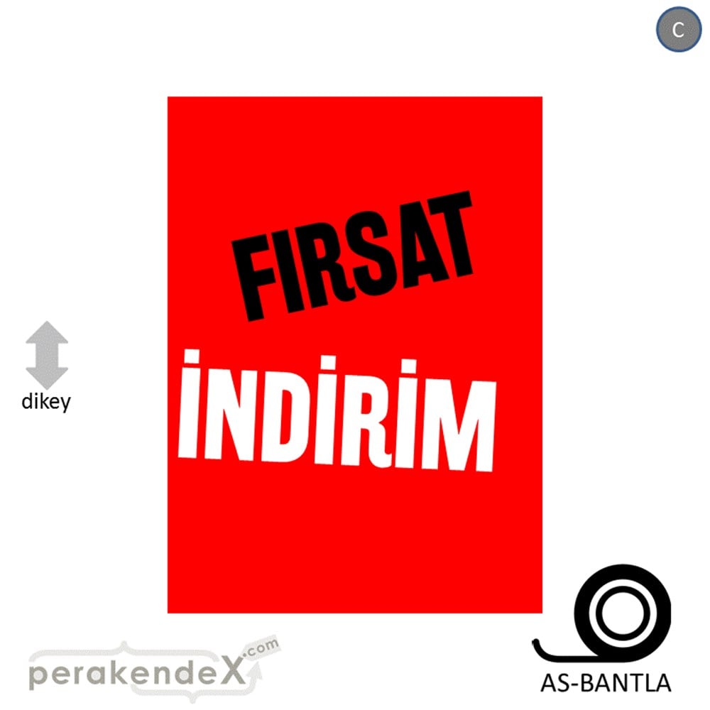 fırsat indirim POSTERİ -dikdörtgen,tek yön baskı