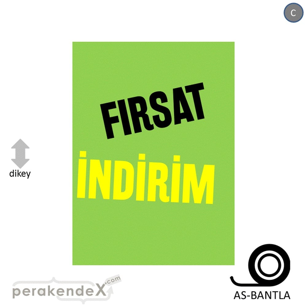 fırsat indirim POSTERİ -dikdörtgen,tek yön baskı
