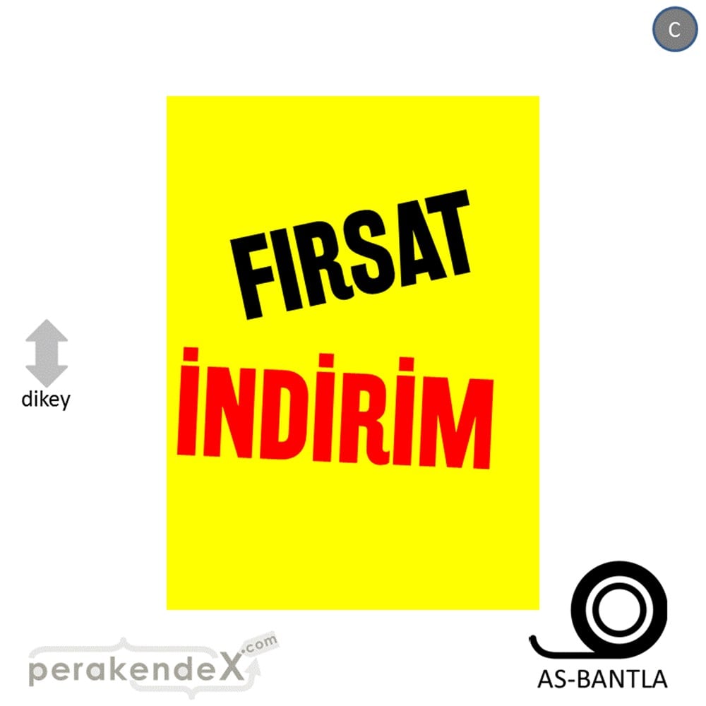 fırsat indirim POSTERİ -dikdörtgen,tek yön baskı