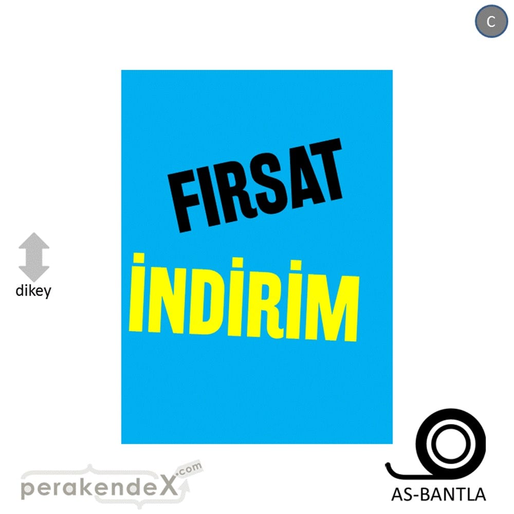 fırsat indirim POSTERİ -dikdörtgen,tek yön baskı