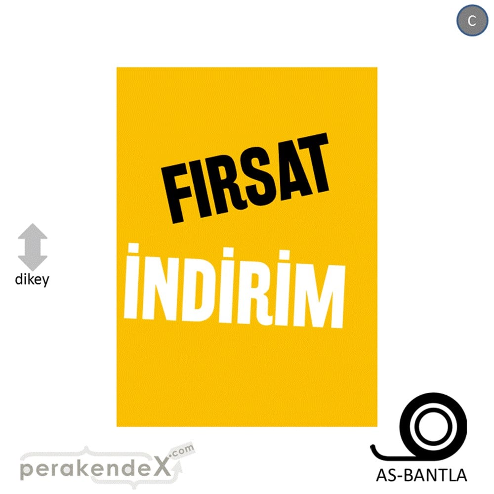 fırsat indirim POSTERİ -dikdörtgen,tek yön baskı