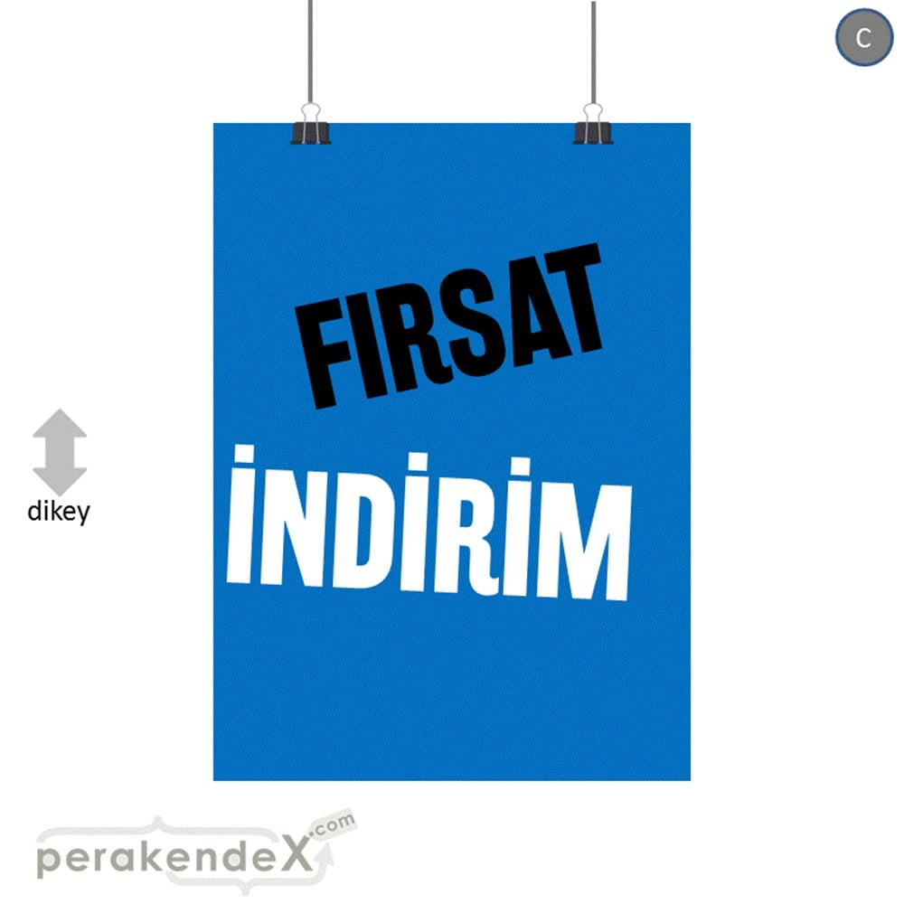 fırsat indirim SERT PLASTİK POSTER -dikdörtgen,tek yön baskı