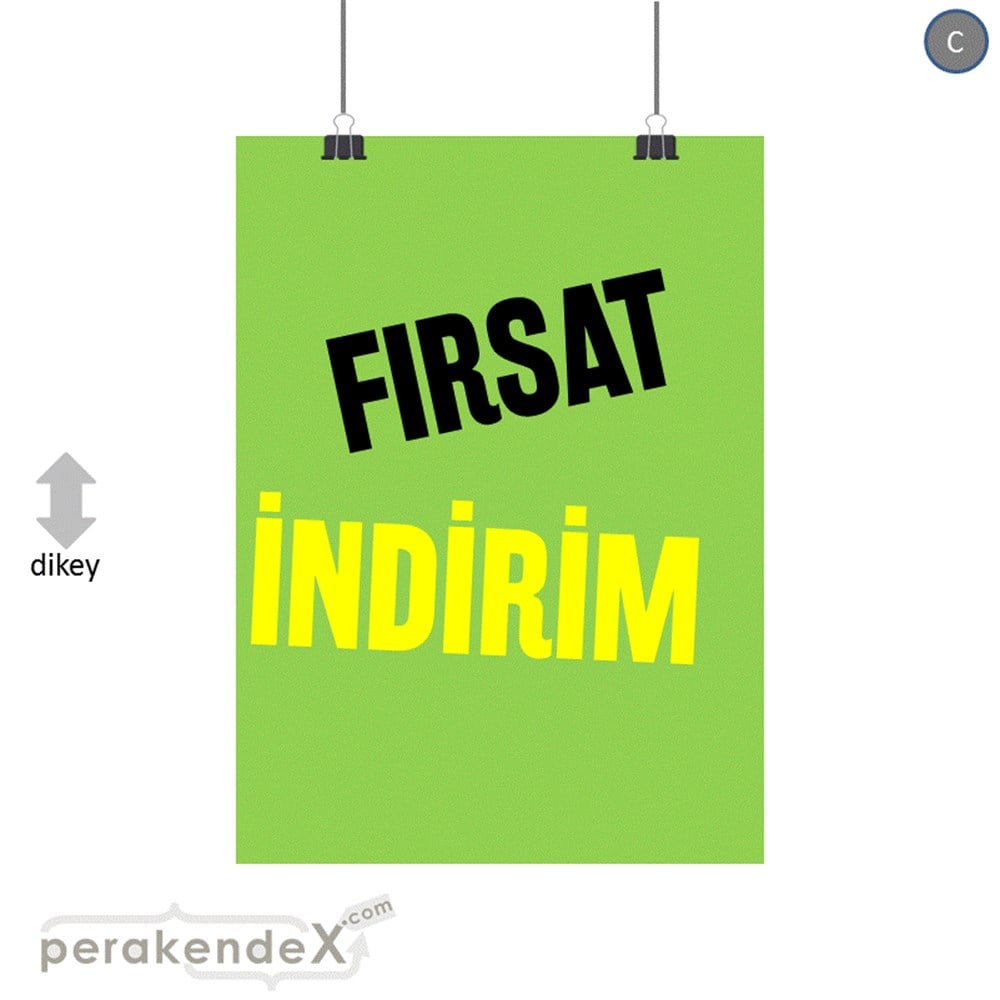 fırsat indirim SERT PLASTİK POSTER -dikdörtgen,tek yön baskı