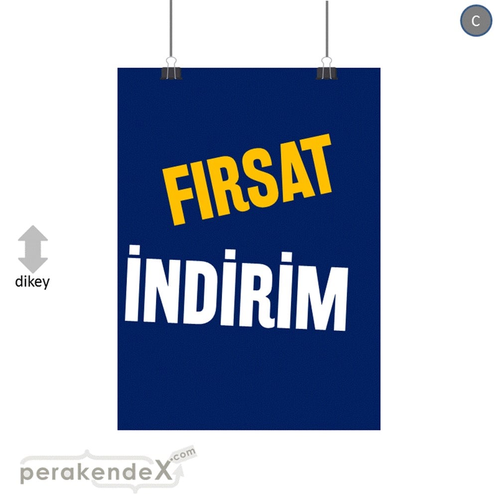 fırsat indirim SERT PLASTİK POSTER -dikdörtgen,tek yön baskı