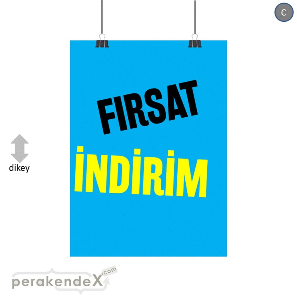 fırsat indirim SERT PLASTİK POSTER -dikdörtgen,tek yön baskı