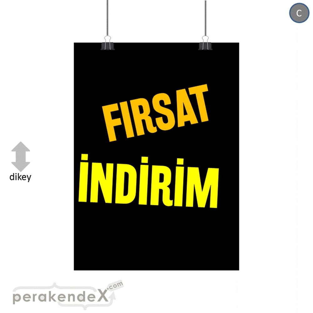 fırsat indirim SERT PLASTİK POSTER -dikdörtgen,tek yön baskı