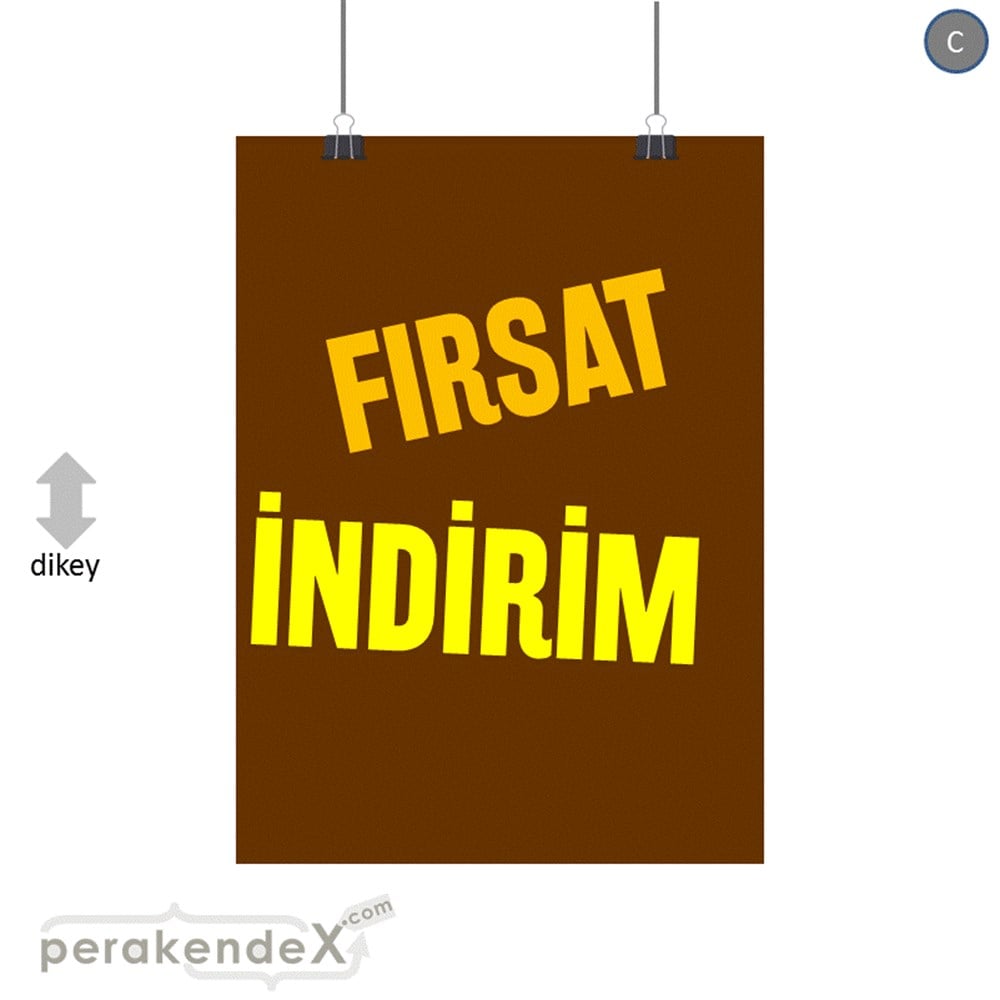 fırsat indirim SERT PLASTİK POSTER -dikdörtgen,tek yön baskı