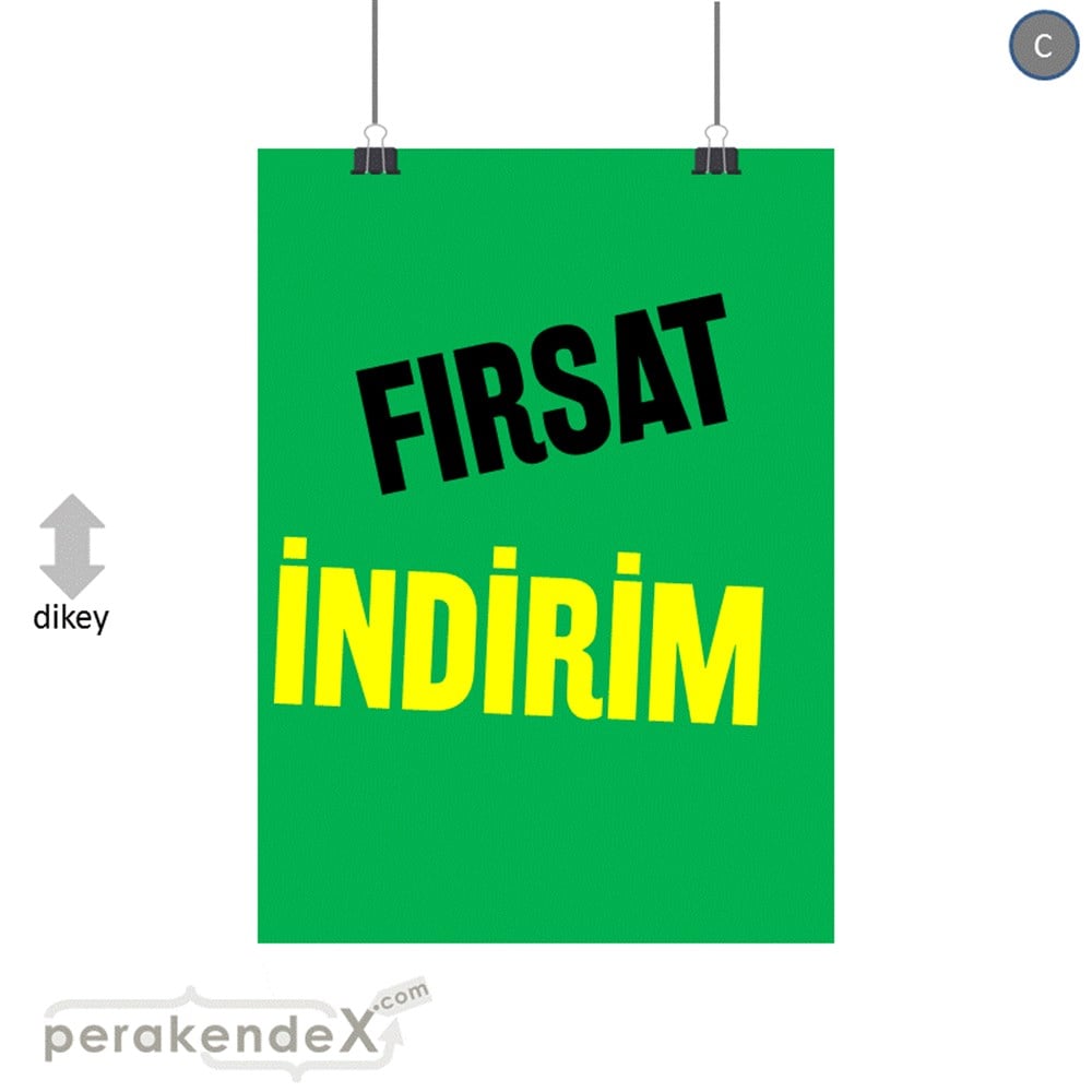 fırsat indirim SERT PLASTİK POSTER -dikdörtgen,tek yön baskı