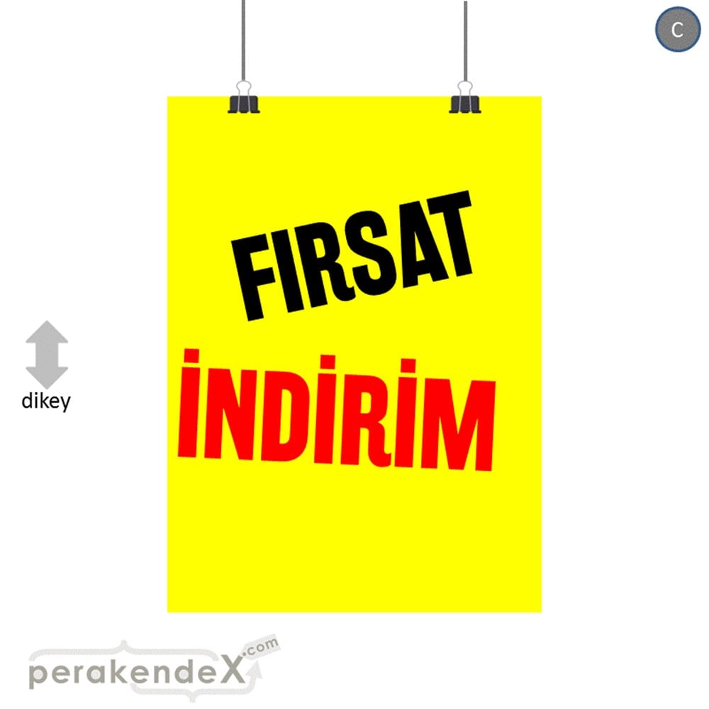 fırsat indirim SERT PLASTİK POSTER -dikdörtgen,tek yön baskı