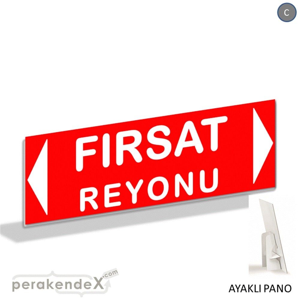 fırsat reyonu yönlendirme AYAKLI REKLAM BANNER -dikdörtgen,tek yön baskı