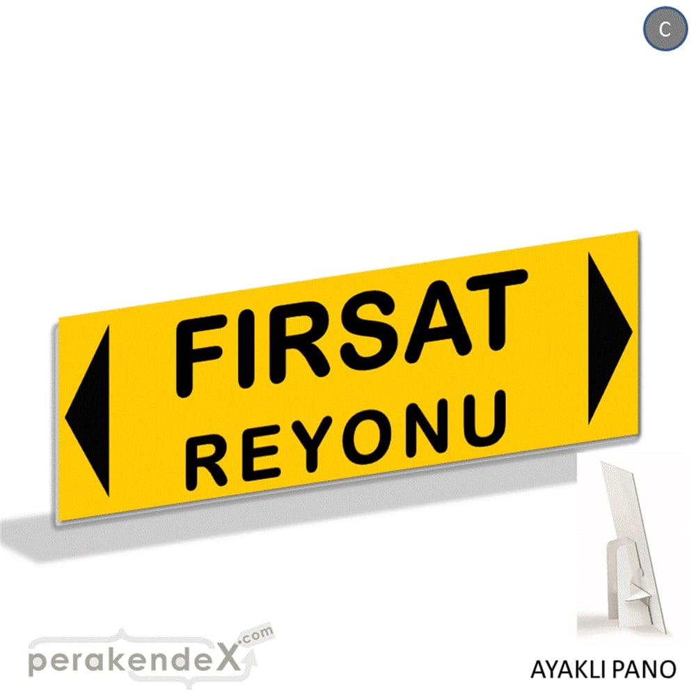 fırsat reyonu yönlendirme AYAKLI REKLAM BANNER -dikdörtgen,tek yön baskı