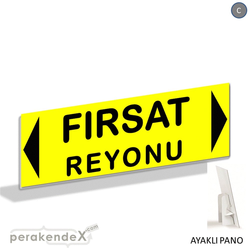 fırsat reyonu yönlendirme AYAKLI REKLAM BANNER -dikdörtgen,tek yön baskı