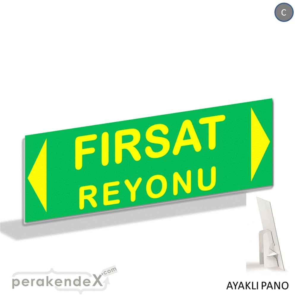 fırsat reyonu yönlendirme AYAKLI REKLAM BANNER -dikdörtgen,tek yön baskı