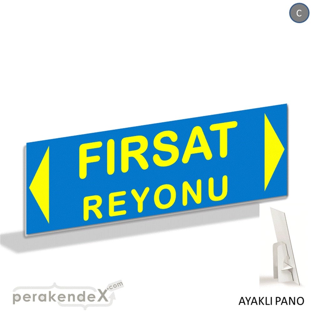fırsat reyonu yönlendirme AYAKLI REKLAM BANNER -dikdörtgen,tek yön baskı